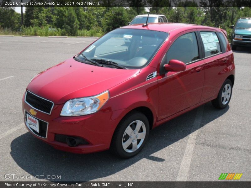 Sport Red / Neutral 2011 Chevrolet Aveo Aveo5 LT