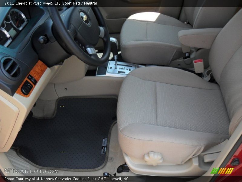 Sport Red / Neutral 2011 Chevrolet Aveo Aveo5 LT