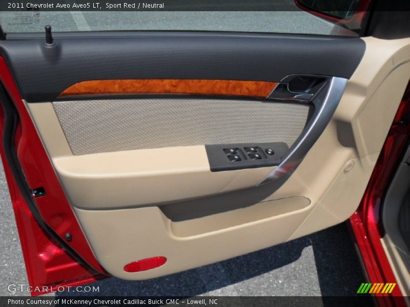 Sport Red / Neutral 2011 Chevrolet Aveo Aveo5 LT