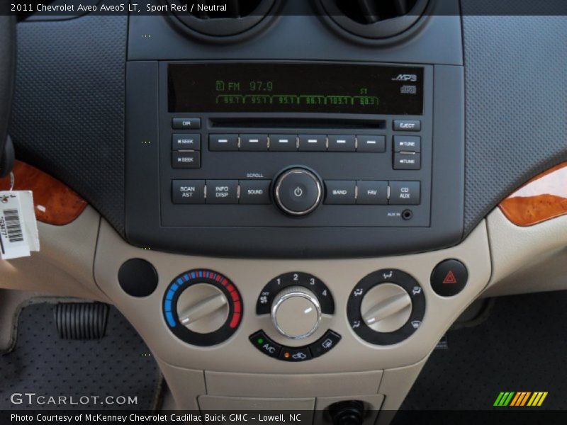 Sport Red / Neutral 2011 Chevrolet Aveo Aveo5 LT