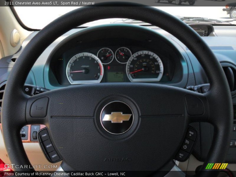Sport Red / Neutral 2011 Chevrolet Aveo Aveo5 LT