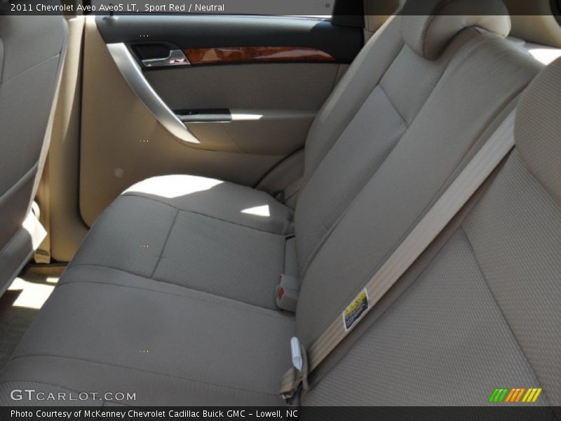 Sport Red / Neutral 2011 Chevrolet Aveo Aveo5 LT