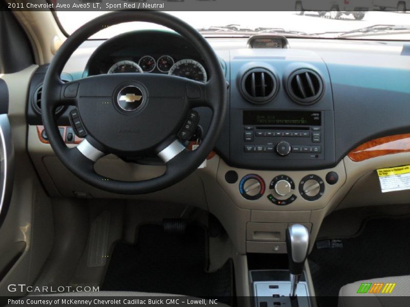 Sport Red / Neutral 2011 Chevrolet Aveo Aveo5 LT