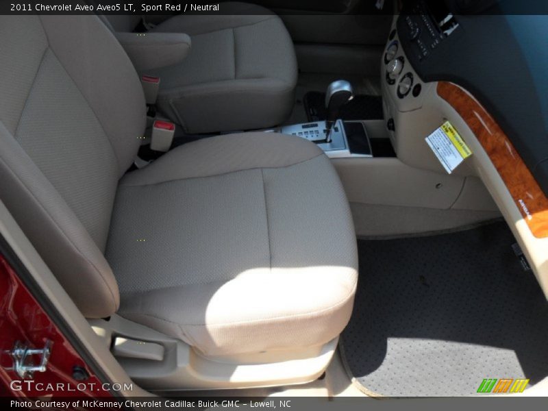 Sport Red / Neutral 2011 Chevrolet Aveo Aveo5 LT