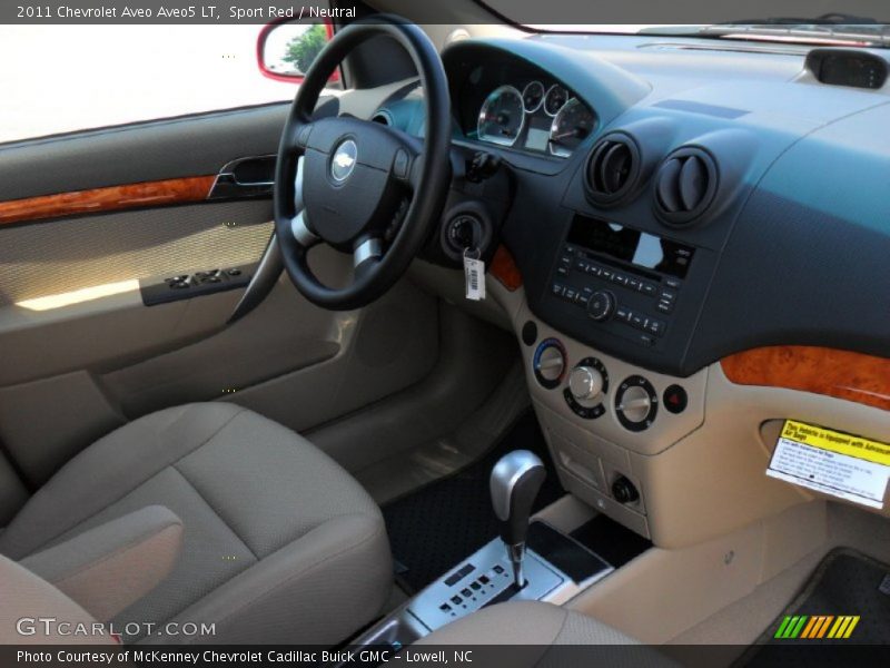 Sport Red / Neutral 2011 Chevrolet Aveo Aveo5 LT