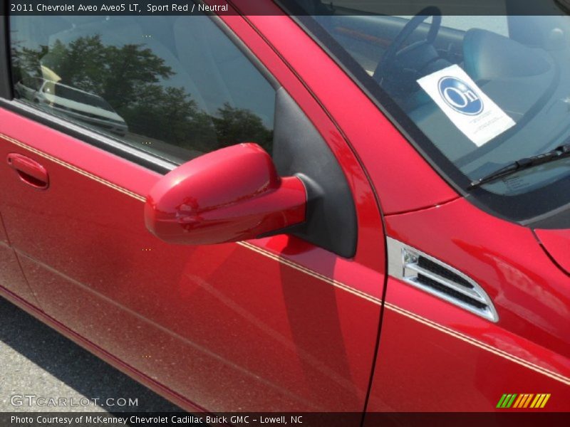 Sport Red / Neutral 2011 Chevrolet Aveo Aveo5 LT