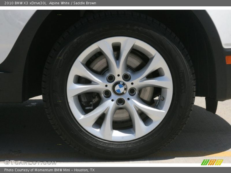 Alpine White / Saddle Brown 2010 BMW X3 xDrive30i