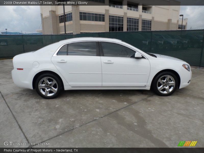 Summit White / Ebony 2009 Chevrolet Malibu LT Sedan