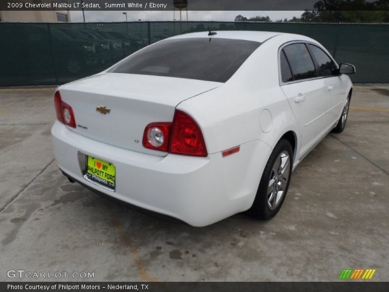 Summit White / Ebony 2009 Chevrolet Malibu LT Sedan