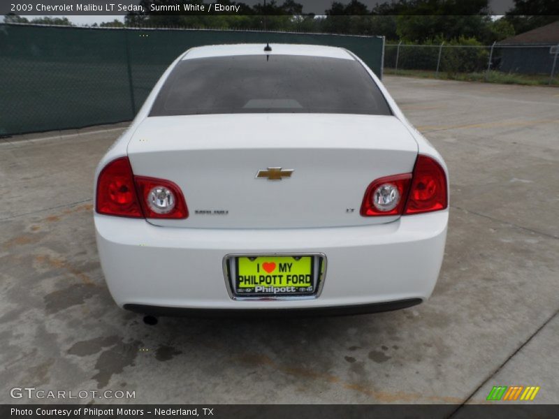Summit White / Ebony 2009 Chevrolet Malibu LT Sedan