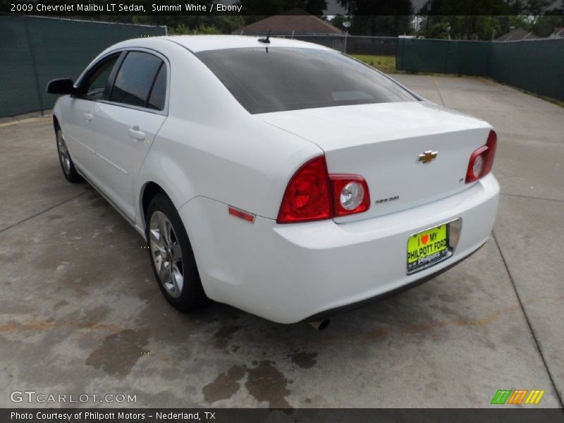 Summit White / Ebony 2009 Chevrolet Malibu LT Sedan
