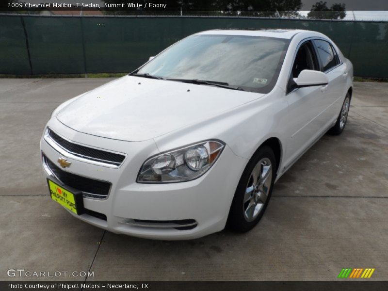 Summit White / Ebony 2009 Chevrolet Malibu LT Sedan