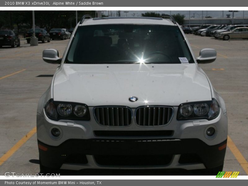 Alpine White / Saddle Brown 2010 BMW X3 xDrive30i