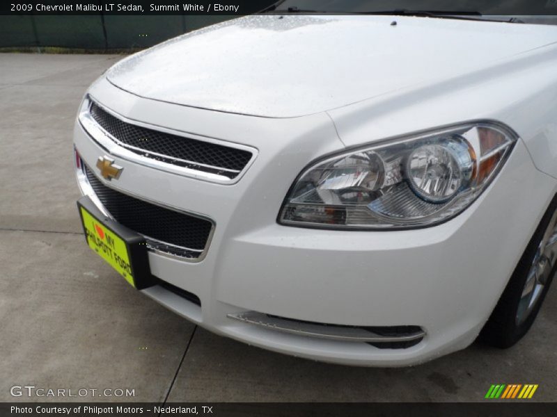 Summit White / Ebony 2009 Chevrolet Malibu LT Sedan