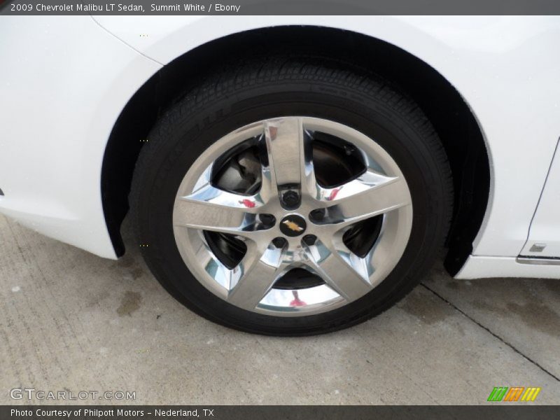 Summit White / Ebony 2009 Chevrolet Malibu LT Sedan