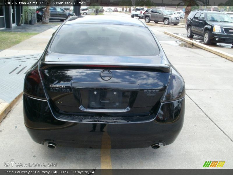 Super Black / Frost 2007 Nissan Altima 3.5 SE