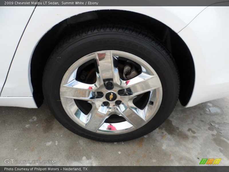 Summit White / Ebony 2009 Chevrolet Malibu LT Sedan