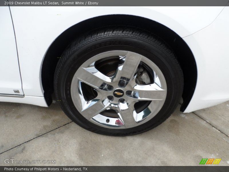 Summit White / Ebony 2009 Chevrolet Malibu LT Sedan