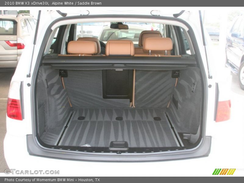 Alpine White / Saddle Brown 2010 BMW X3 xDrive30i