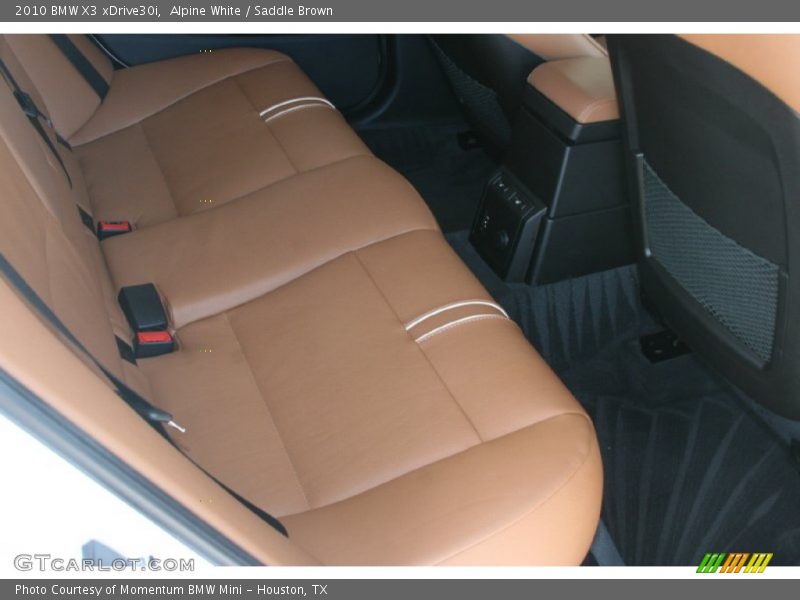 Alpine White / Saddle Brown 2010 BMW X3 xDrive30i