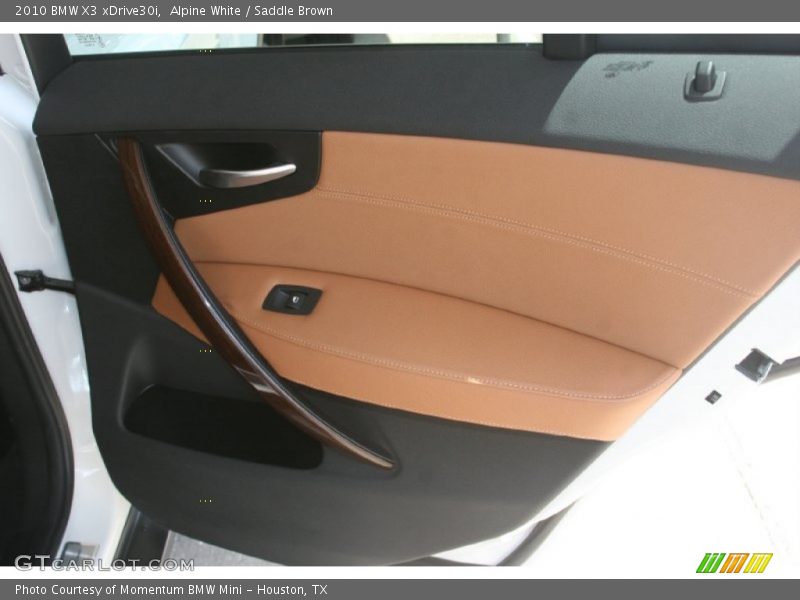 Alpine White / Saddle Brown 2010 BMW X3 xDrive30i