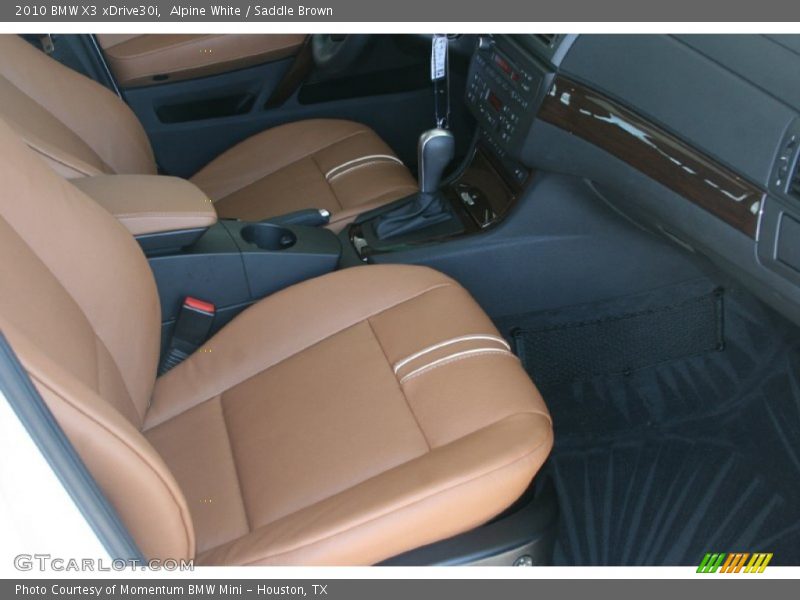 Alpine White / Saddle Brown 2010 BMW X3 xDrive30i