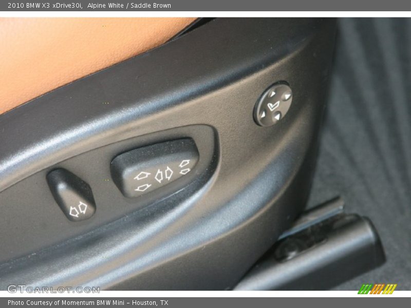 Alpine White / Saddle Brown 2010 BMW X3 xDrive30i