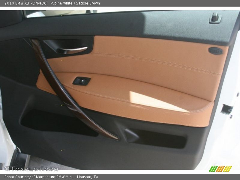 Alpine White / Saddle Brown 2010 BMW X3 xDrive30i