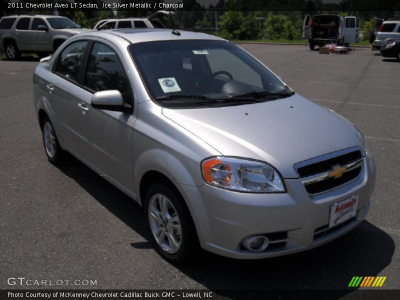 Ice Silver Metallic / Charcoal 2011 Chevrolet Aveo LT Sedan