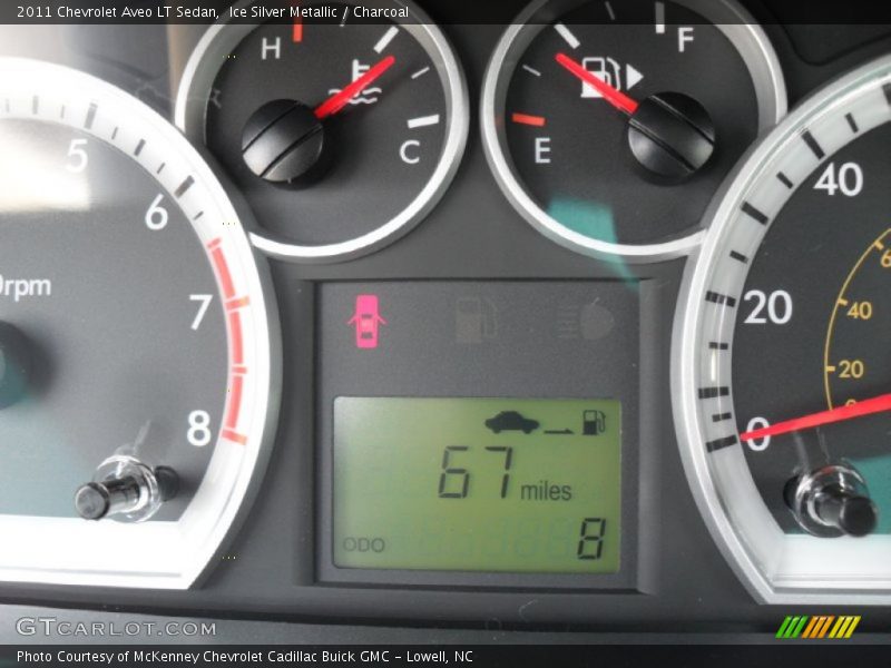 Ice Silver Metallic / Charcoal 2011 Chevrolet Aveo LT Sedan