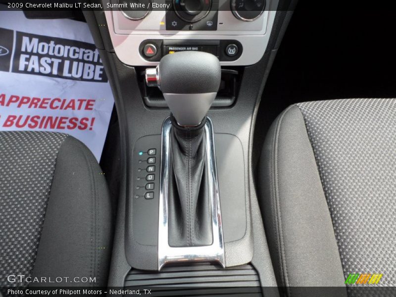 Summit White / Ebony 2009 Chevrolet Malibu LT Sedan