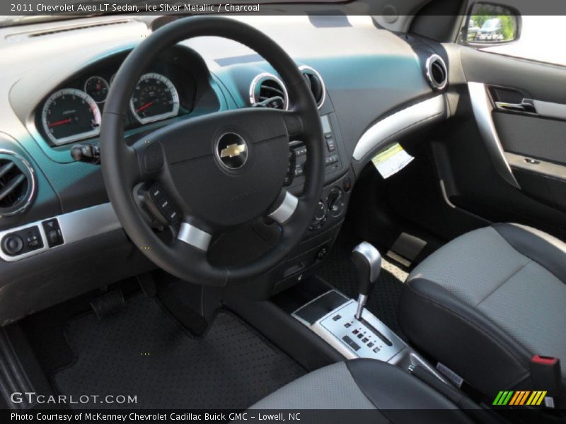 Ice Silver Metallic / Charcoal 2011 Chevrolet Aveo LT Sedan