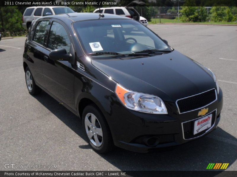 Black Granite Metallic / Charcoal 2011 Chevrolet Aveo Aveo5 LT