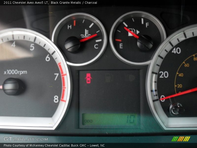 Black Granite Metallic / Charcoal 2011 Chevrolet Aveo Aveo5 LT