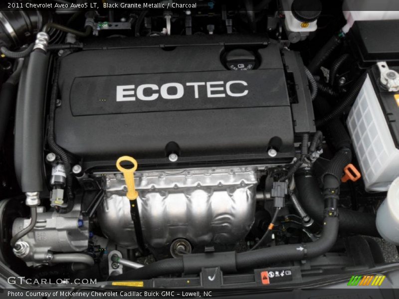 Black Granite Metallic / Charcoal 2011 Chevrolet Aveo Aveo5 LT