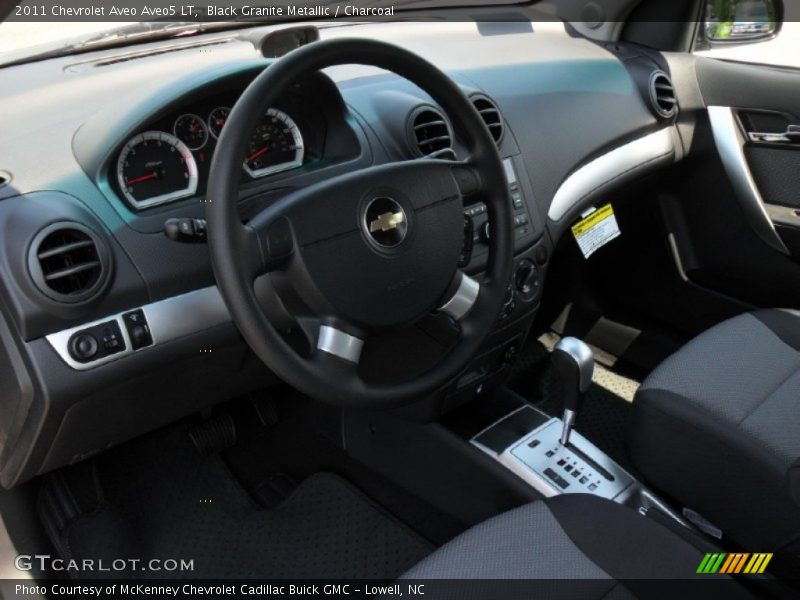 Black Granite Metallic / Charcoal 2011 Chevrolet Aveo Aveo5 LT