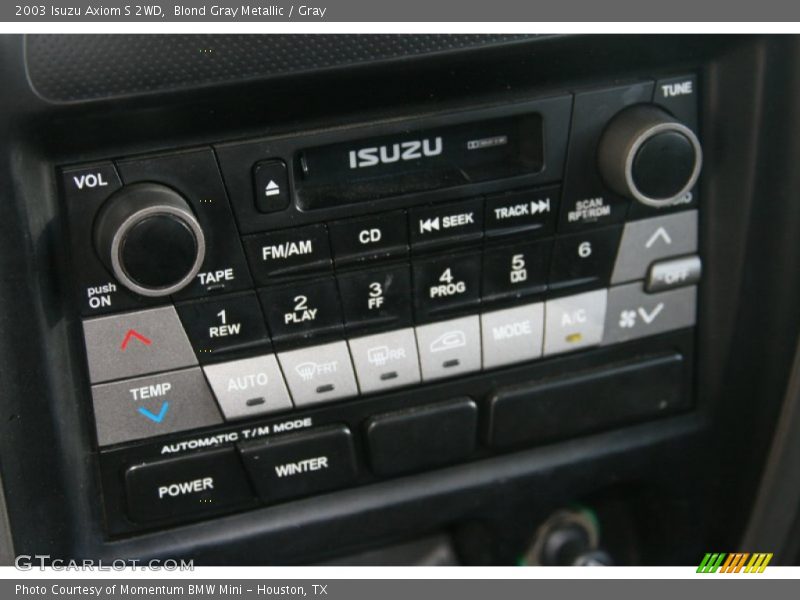 Controls of 2003 Axiom S 2WD