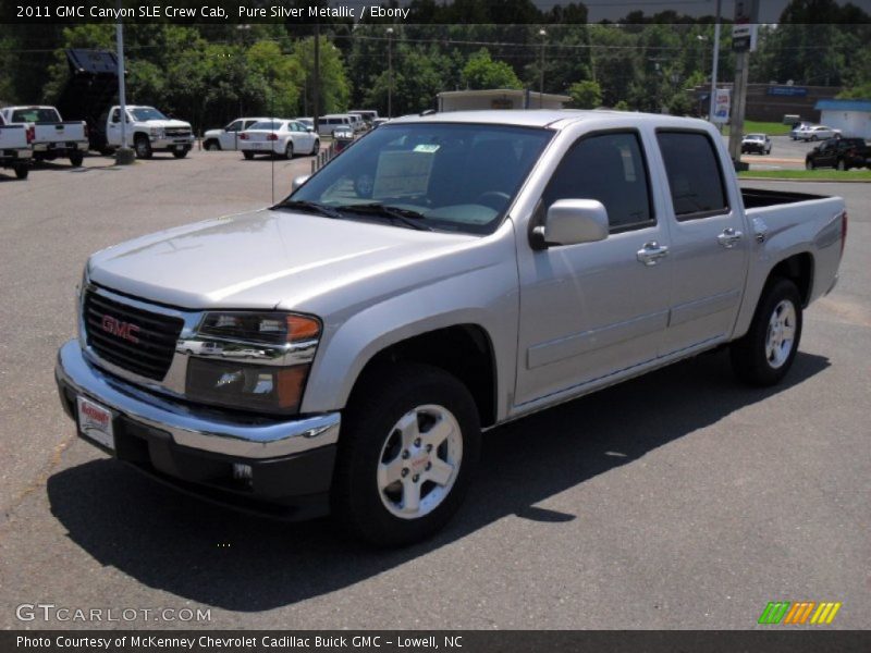Pure Silver Metallic / Ebony 2011 GMC Canyon SLE Crew Cab