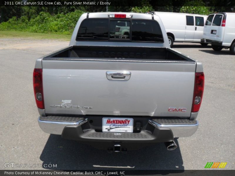 Pure Silver Metallic / Ebony 2011 GMC Canyon SLE Crew Cab