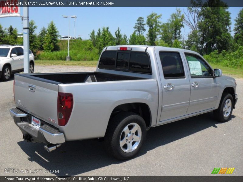 Pure Silver Metallic / Ebony 2011 GMC Canyon SLE Crew Cab