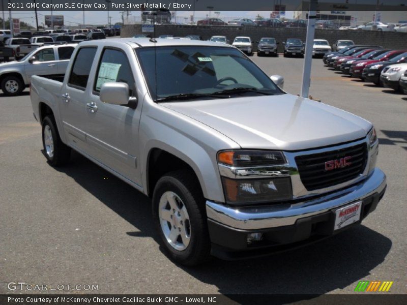 Pure Silver Metallic / Ebony 2011 GMC Canyon SLE Crew Cab