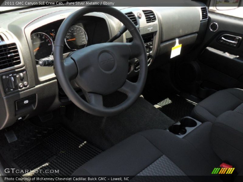 Pure Silver Metallic / Ebony 2011 GMC Canyon SLE Crew Cab