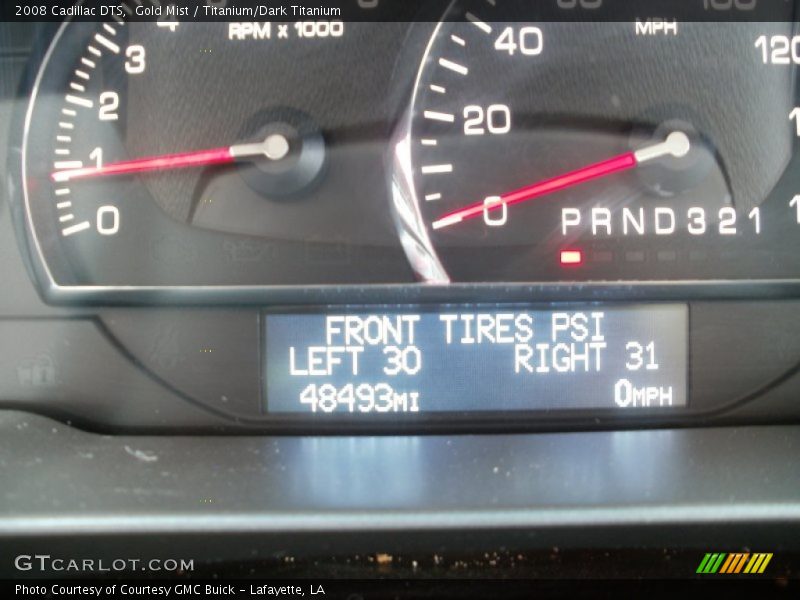 Gold Mist / Titanium/Dark Titanium 2008 Cadillac DTS