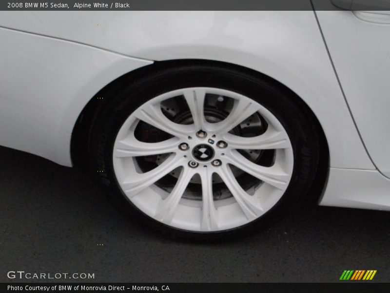 Alpine White / Black 2008 BMW M5 Sedan