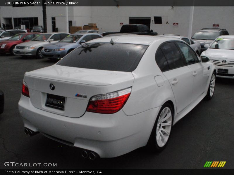 Alpine White / Black 2008 BMW M5 Sedan