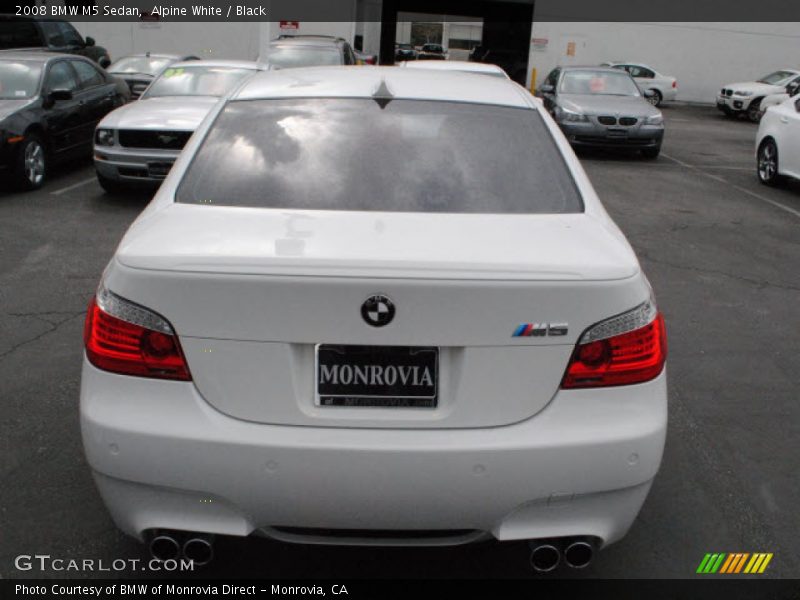 Alpine White / Black 2008 BMW M5 Sedan