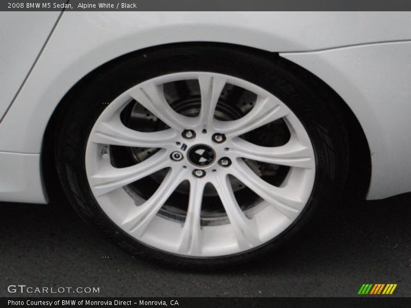 Alpine White / Black 2008 BMW M5 Sedan