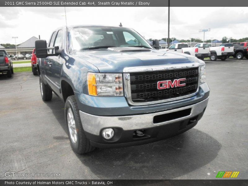 Stealth Gray Metallic / Ebony 2011 GMC Sierra 2500HD SLE Extended Cab 4x4