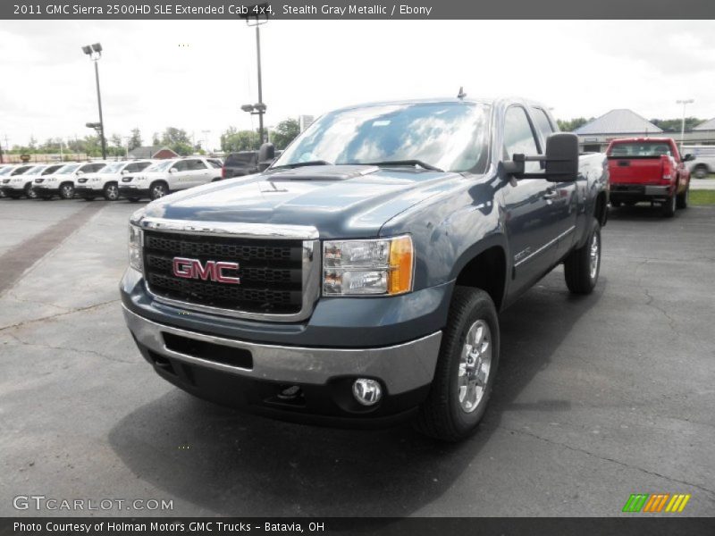 Stealth Gray Metallic / Ebony 2011 GMC Sierra 2500HD SLE Extended Cab 4x4
