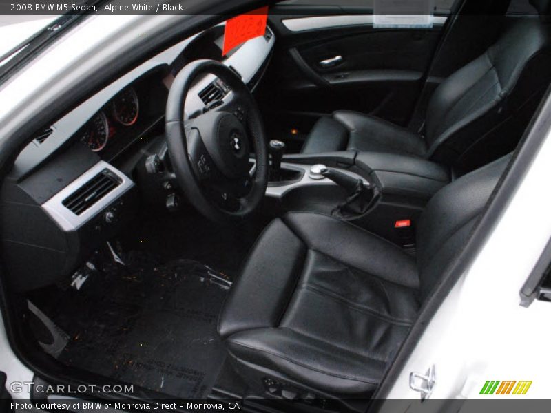 Alpine White / Black 2008 BMW M5 Sedan